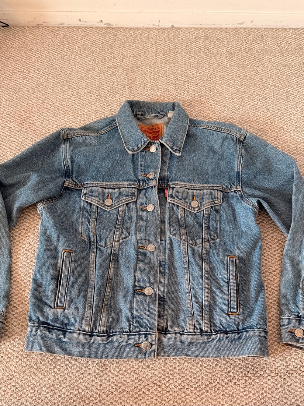 Levi's Women’s Boyfriend Light Blue Denim Trucker Jacket
